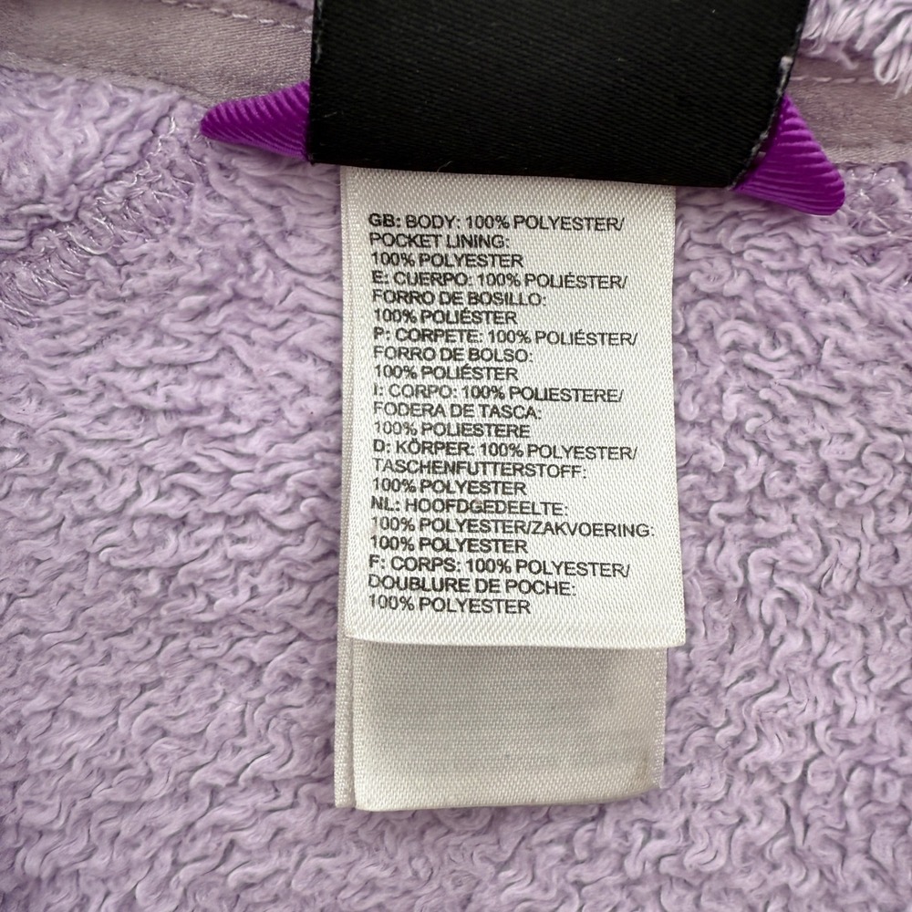 The North Face Fleece Jacket Girls XXS (5) Purple Cozy Fuzzy Zip Up Outerwear - Picture 3 of 6